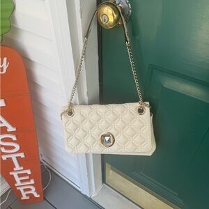 Kate Spade- Quilted Cream Chain Shoulder Bag